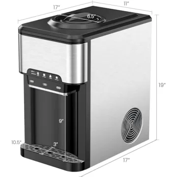 ARLIME 3-in-1 Ice Maker with Water Dispenser