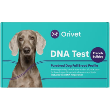 ORIVET Dog DNA Test Kit - French Bulldog Full Breed Profile | 250+ Medical Health Risks & Traits | G...