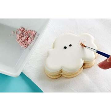 Luster Dust - Antique White (4g 1x Jar) | Edible Vegan Dust & Paint for Cake Decorating, Ice Cream, ...