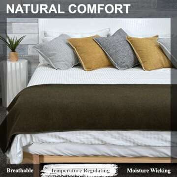 Durable EKTOS Military Wool Blanket for Outdoor Comfort