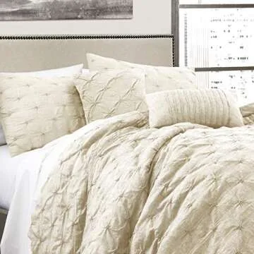 Lush Decor Ravello Pintuck Comforter Set - Luxe 5 Piece Bedding