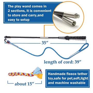 Durable Interactive Flirt Pole Toy for Active Dogs