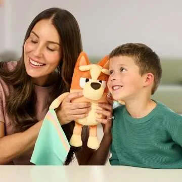 BLUEY Sleepy Time Bingo 13" Plush with Blanket, Press Bingo's Tummy to Hear 7 Phrases, Sing Along with Bingo to The Theme Song, So Soft Made with Deluxe Fabrics & Detailed Stitching | Amazon Exclusive