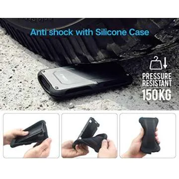 Rugged Waterproof External Hard Drive Enclosure by ineo