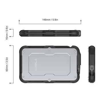 Rugged Waterproof External Hard Drive Enclosure by ineo