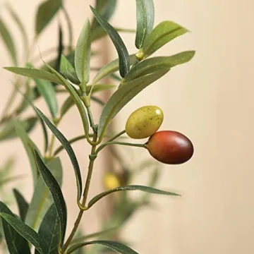 Kazeila 6FT Faux Silk Olive Tree for Home Decor