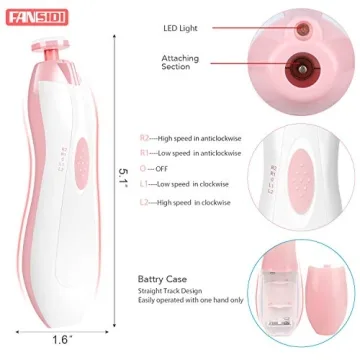 Fansidi Baby Electric Nail File for Safe Infant Nail Care