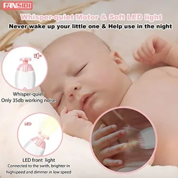 Fansidi Baby Electric Nail File for Safe Infant Nail Care