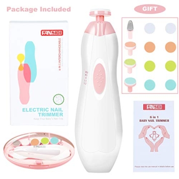 Fansidi Baby Electric Nail File for Safe Infant Nail Care