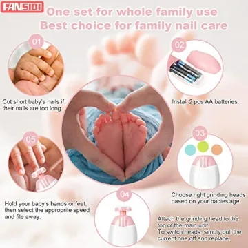 Fansidi Baby Electric Nail File for Safe Infant Nail Care