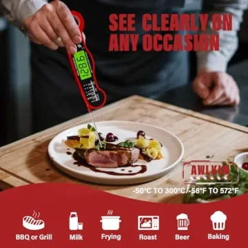AWLKIM Digital Meat Thermometer - Instant Read