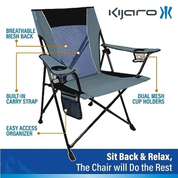 Kijaro Portable Camping Chair for Ultimate Comfort Outdoors
