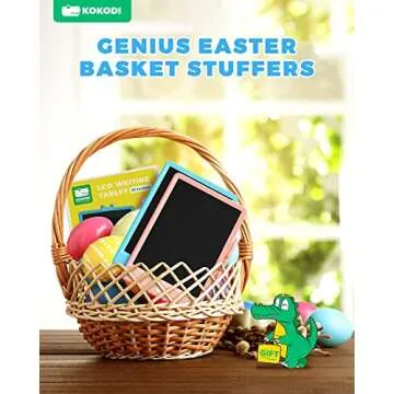 KOKODI LCD Writing Tablet, 8.5 Inch Toddler Doodle Board Drawing Tablet, Erasable Reusable Electronic Drawing Pads, Educational and Learning Toy for 3-8 Years Old Boy and Girls (Pink)