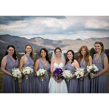 SWEETV Teardrop Bridesmaid Earrings Set of 6 Stunning Gifts