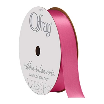 Berwick Hot Pink Satin Ribbon 5/8" - Perfect for Crafts