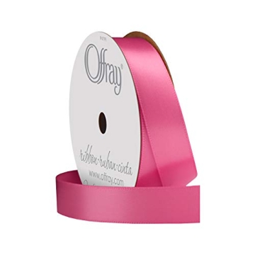 Berwick Hot Pink Satin Ribbon 5/8" - Perfect for Crafts