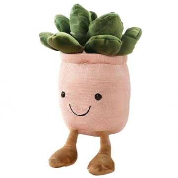 WUZHOU Tulip Plush Toy Soft Fluffy Succulent Pillow Decor