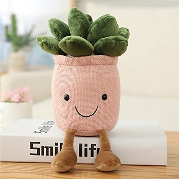 WUZHOU Tulip Plush Toy Soft Fluffy Succulent Pillow Decor