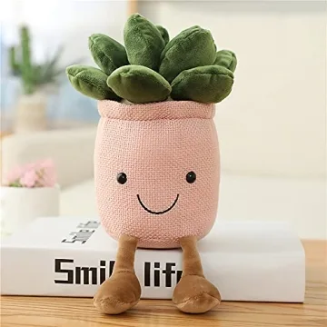 WUZHOU Tulip Plush Toy Soft Fluffy Succulent Pillow Decor