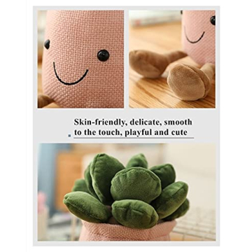 WUZHOU Tulip Plush Toy Soft Fluffy Succulent Pillow Decor
