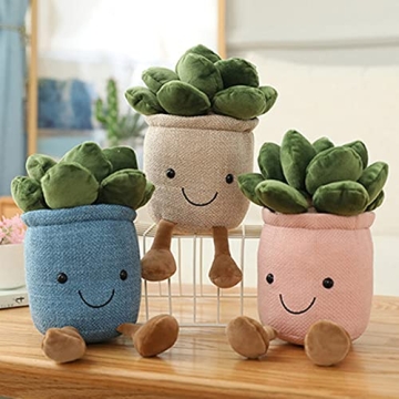 WUZHOU Tulip Plush Toy Soft Fluffy Succulent Pillow Decor