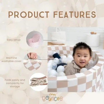 Stylish Ball Pit for Babies and Toddlers with 150 Balls