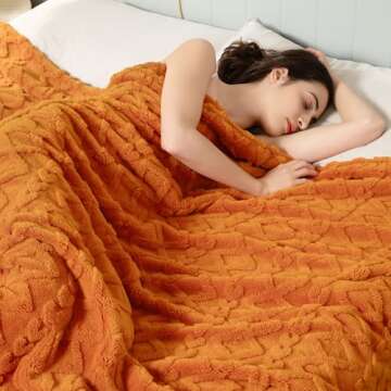 Aganear Fleece Throw Blanket - Cozy Soft Fuzzy Throw Blanket Boho Fall Decor Throw Blankets for Couc...