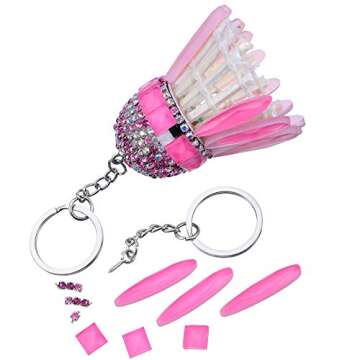 HAUTOCO 100Pcs Keychain Rings with Chain, Open Jump Rings and Screw Eye Pins for Crafts Charm Jewelry Making(1 Inch/25mm)