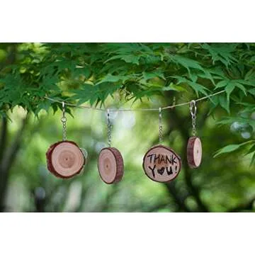 HAUTOCO 100Pcs Keychain Rings with Chain, Open Jump Rings and Screw Eye Pins for Crafts Charm Jewelry Making(1 Inch/25mm)