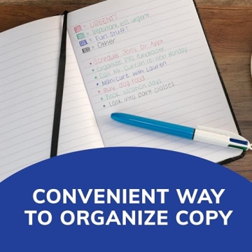 BIC 4-Color Retractable Ball Pens for Creative Writing