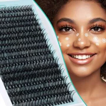 Lash Extension Kit for Beginners, 320pcs Lash Cluster Kit Individual Lashes Kit Fake Lashes D Curl Lashes Cluster DIY Lash Extension Volume 40D Mixed 9-16mm with Lash Bond and Seal, Lash Applicator