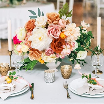 Champagne Artificial Flowers Combo for DIY Wedding Decor