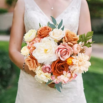 Champagne Artificial Flowers Combo for DIY Wedding Decor