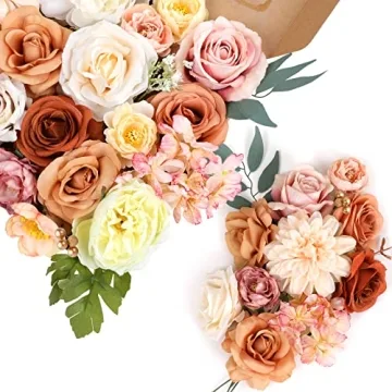 Champagne Artificial Flowers Combo for DIY Wedding Decor