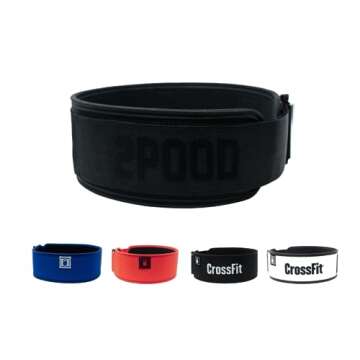 2POOD 4" Weightlifting Belt | CrossFit® Weightlifting Belt | 4-inch Wide and Built for Support, Fle...