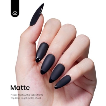 Beetles Black Gel Nail Polish for Salon-Quality Manicures at Home