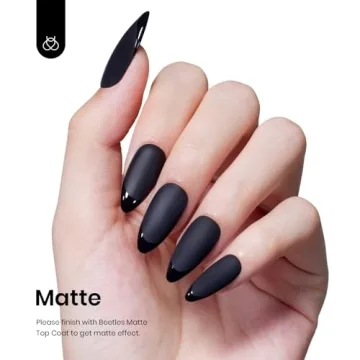 Beetles Black Gel Nail Polish for Salon-Quality Manicures at Home