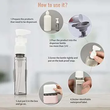 Bpluma Travel Bottles Leak Proof Eco-Friendly Kits