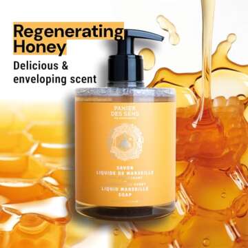 Panier des Sens - Liquid Hand Soap - Honey Hand Wash - French Marseille Moisturizing Hand Soap with ...