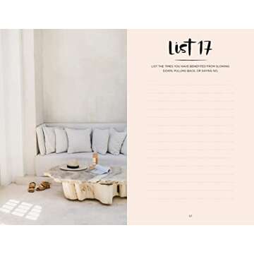 52 Lists for Calm: Journaling Inspiration for Soothing Anxiety and Creating a Peaceful Life (A Self Care Journal with Inspiring Prompts for Mindfulness and Stress Relief)