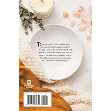 52 Lists for Calm: Journaling Inspiration for Soothing Anxiety and Creating a Peaceful Life (A Self Care Journal with Inspiring Prompts for Mindfulness and Stress Relief)