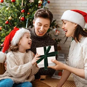 Chuangdi 5/8 Inch, 60 Yard Christmas Velvet Ribbon Vintage Green Ribbons for Gift Wrapping Christmas Tree Ornaments Xmas Party Decoration Wreath Crafts Bow Making