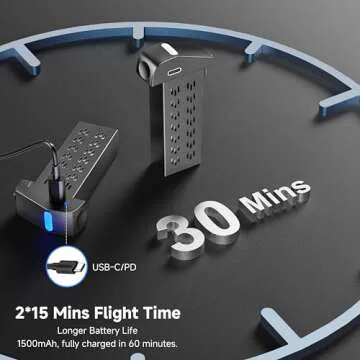 PLEGBLE 4K Drone for Beginners with Foldable Design