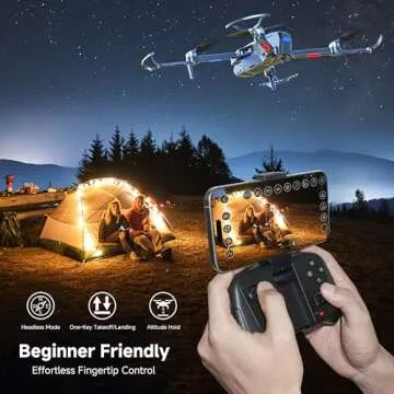 PLEGBLE 4K Drone for Beginners with Foldable Design