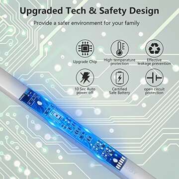 MEIRUBY Lighter Electric Candle Lighter Long Electronic Rechargeable USB Lighter Arc Windproof Flameless Lighters for Candle Camping BBQ Birthday Women's Day Gifts for Women Mom Wife Men, Silver