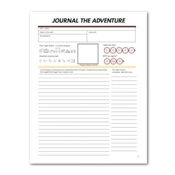 2024 National Park Bucket Journal for Adventure Lovers