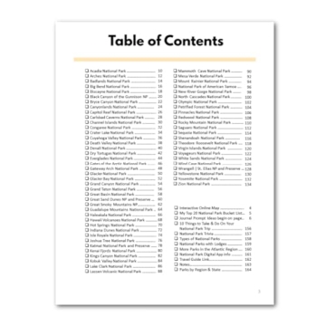 2024 National Park Bucket Journal for Adventure Lovers