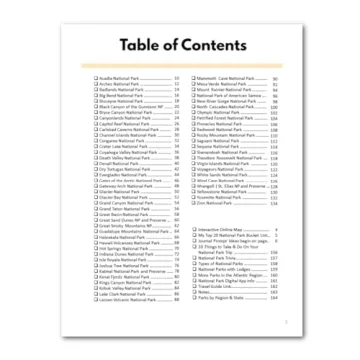 2024 National Park Bucket Journal for Adventure Lovers