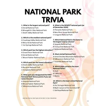 2024 National Park Bucket Journal for Adventure Lovers