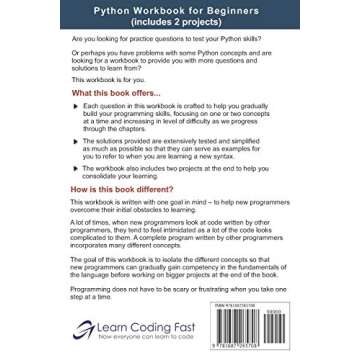 Python Workbook: Learn Python in one day and Learn It Well (Workbook with Questions, Solutions and P...